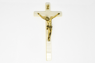 Pearl Effect Wall Crucifix.