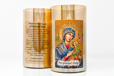 Perpetual Help Candle in a Jar.