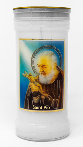Pillar Candle St. Pio.
