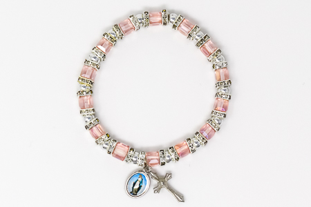 Pink Crystal Miraculous Bracelet.
