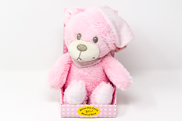 Pink Musical Baby Plush Bear.