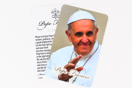 Pope Francis Prayer Card.