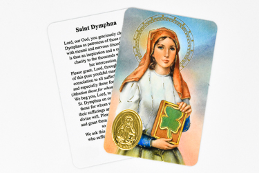 Prayer Card Saint Dymphna.