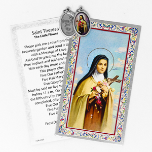 Prayer Card to St.Theresa.