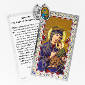 Prayer Card to Our Lady Perpetual.