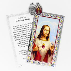 Prayer Card to Sacred Heart.