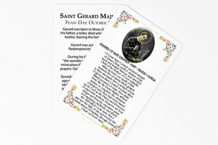Prayer Card to St Gerard.