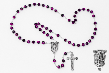 Lourdes Water Rosary Beads.