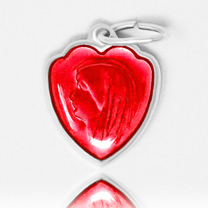 Red Heart Lourdes Pendant.