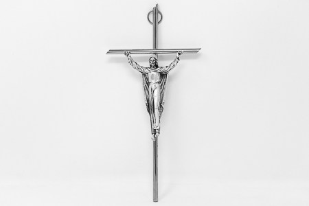 Metal Cross with Corpus Handmade.