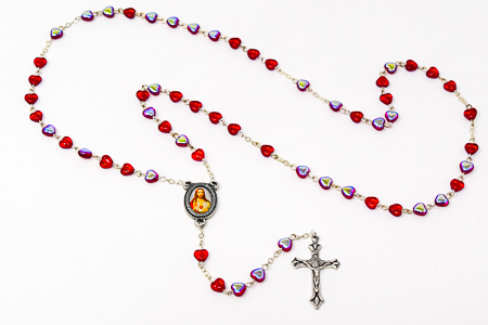 Sacred Heart of Jesus Rosary Beads.