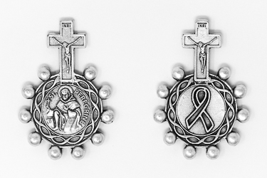 Saint Peregrine Rosary Ring.