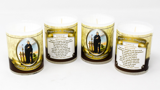 Saint Peregrine Votive Candle.