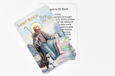 Saint Roch Prayer Card.