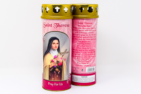 Saint Theresa Candle.