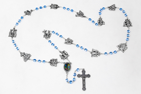 Station of the Cross Crystal Rosary Beads.