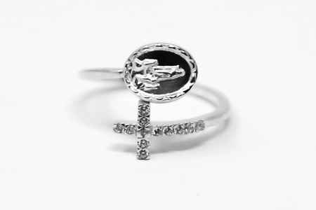 Our Lady of Fatima Apparition Adjustable Ring.