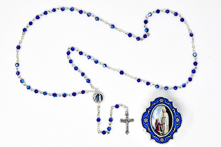 Lourdes Metal Rosary.