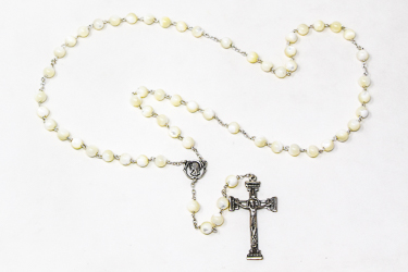 925 Mother of Pearl Rosary.