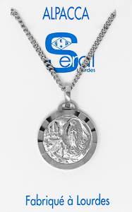 Silver Necklace Depicting the Apparitions.