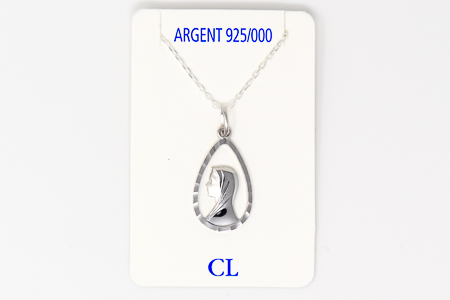 925 Sterling Silver Our Lady of Lourdes Necklace.