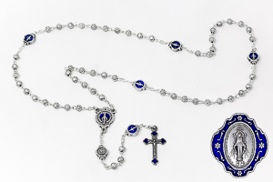Silver Rosary Beads 