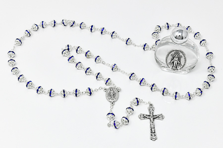 Miraculous Rosary with Lourdes Water.