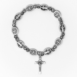 St Benedict Rosary Bracelet.