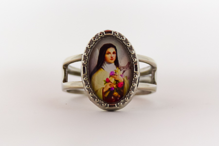 St Theressa Silver Ring.
