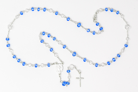 Miraculous Crystal Rosary for a Child.