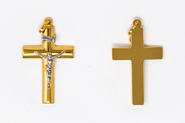 Solid Gold Cross Pendant.