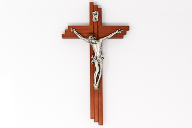 Solid Wooden Crucifix.