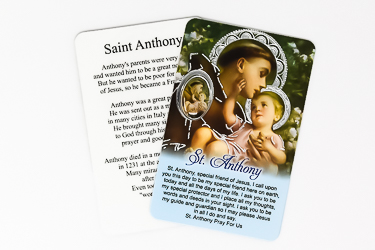 Saint Anthony Prayer Card.
