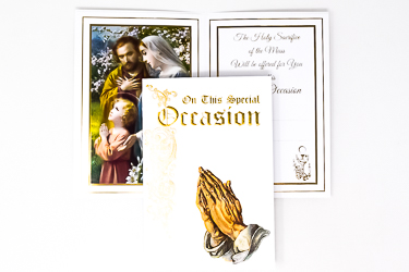 Special Occasion Mass Card.