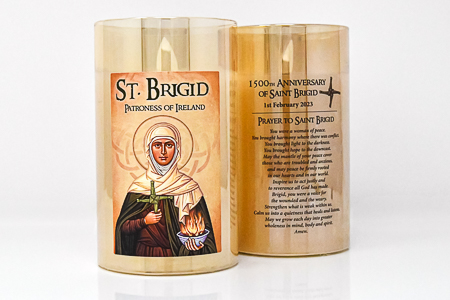 St.Brigid Candle in a Jar.