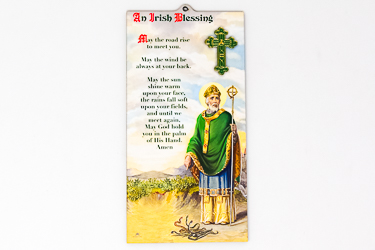 St.Patrick-Irish Blessing Wooden Wall Plaque.