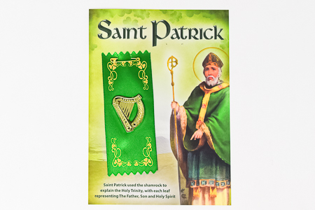 St.Patrick's Day Badge Harp Motif.