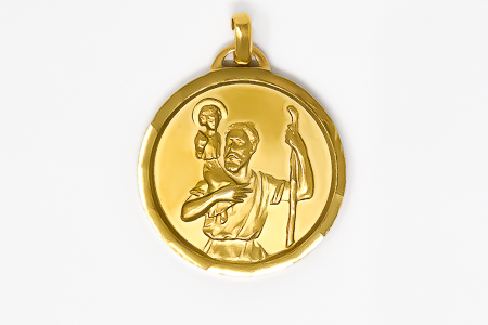 Gold  St. Christopher Medal