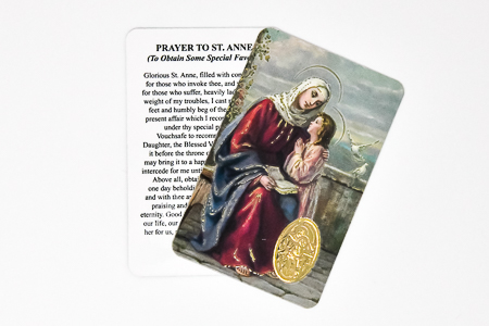 St Anne Prayer Card.