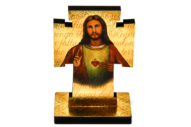 Cross Icon Sacred Heart of Jesus.