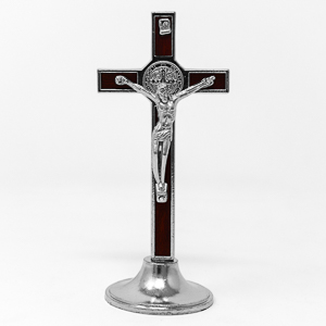 Standing St.Benedict Crucifix.