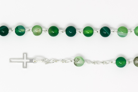 Amethyst Green Rosary Bracelet.