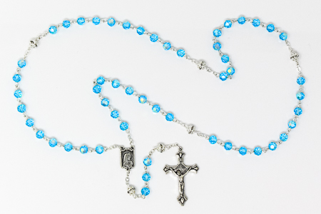 Lourdes Turquoise Rosary Beads.