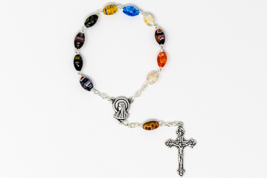 Murano Glass Decade Rosary Beads.