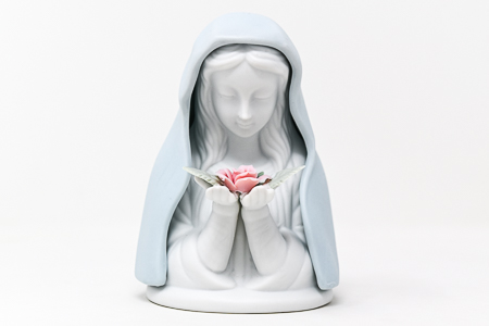 Virgin Mary Madonna Head Statue.