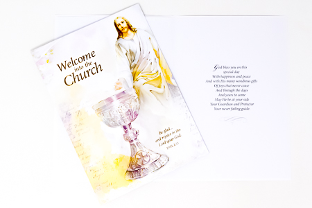 Welcome into the Church Card.