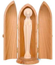 Wood Carving Statue of the Blessed Virgin Mary.