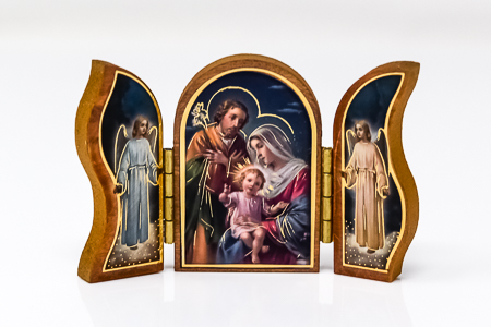 Folding Holy Family Triptych.