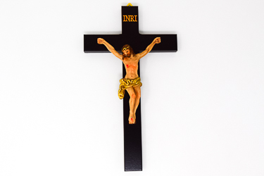 Wooden Crucifix - Resin Corpus.