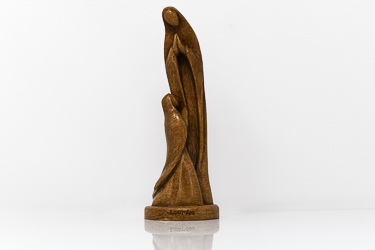 Wooden Hand Carved Apparition Statue.